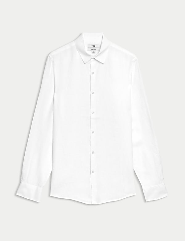 Pure Linen Slim Fit Shirt