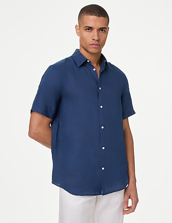 Camisa 100% lino de planchado f&aacute;cil - US