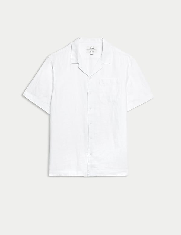 Pure Linen Cuban Collar Shirt - MX