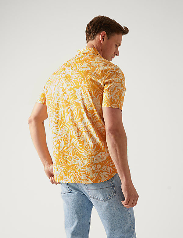 Pure Cotton Hawaiian Cuban Collar Shirt