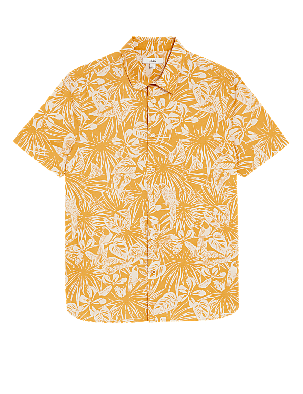Pure Cotton Hawaiian Cuban Collar Shirt