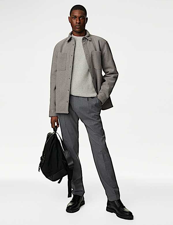 Kurtka koszulowa z podszewką z misia - PL