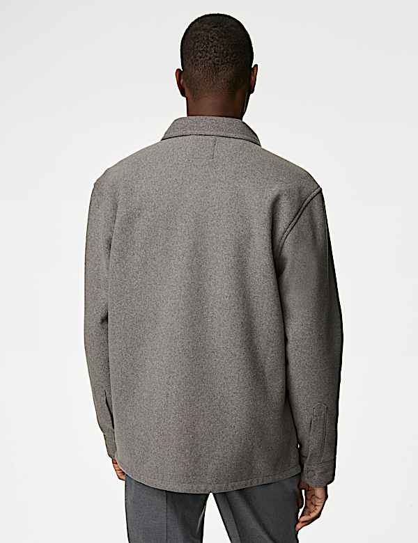 Kurtka koszulowa z podszewką z misia - PL