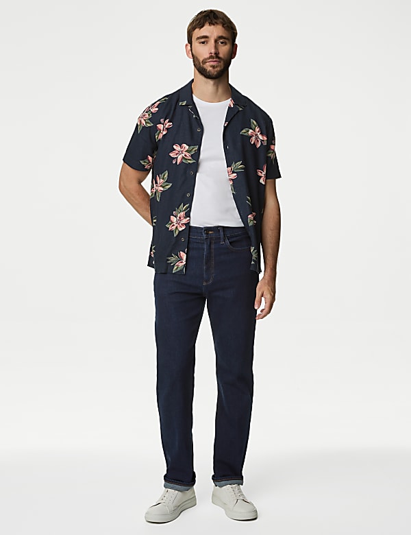 Easy Iron Linen Rich Floral Shirt