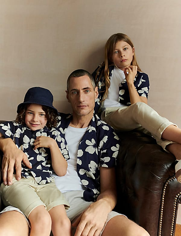 Easy Iron Linen Rich Floral Shirt