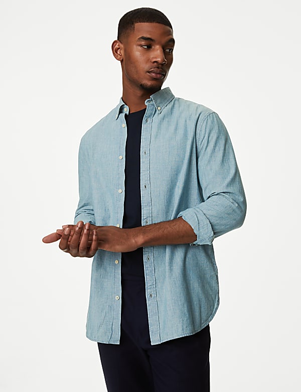 Pure Cotton Denim Heritage Shirt - KG