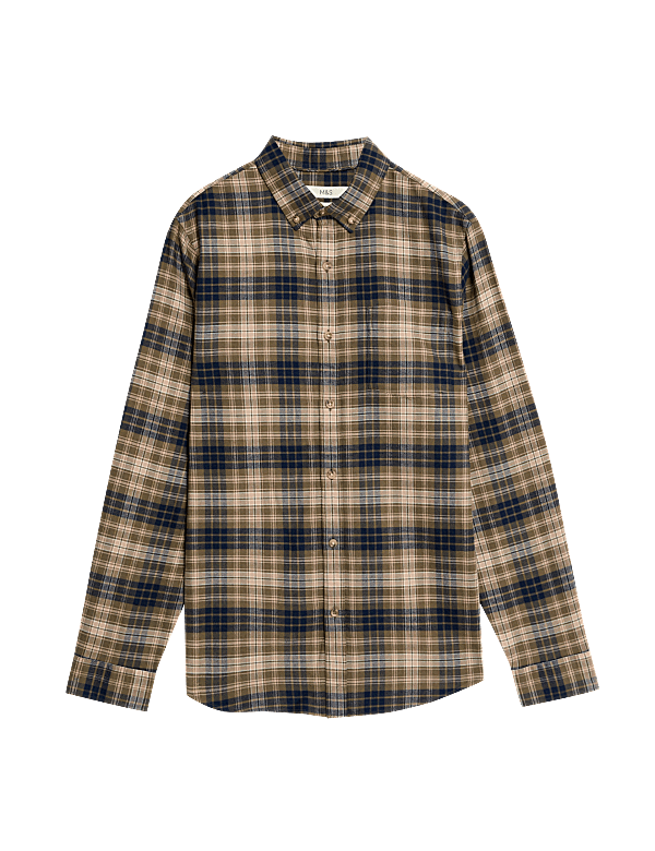 Pure Cotton Flannel Shirt