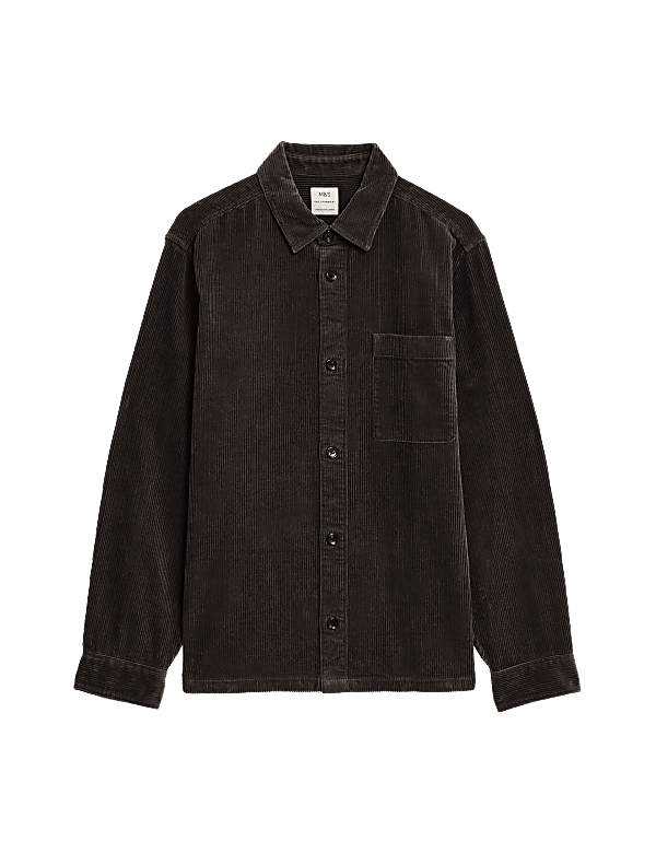 Pure Cotton Corduroy Overshirt