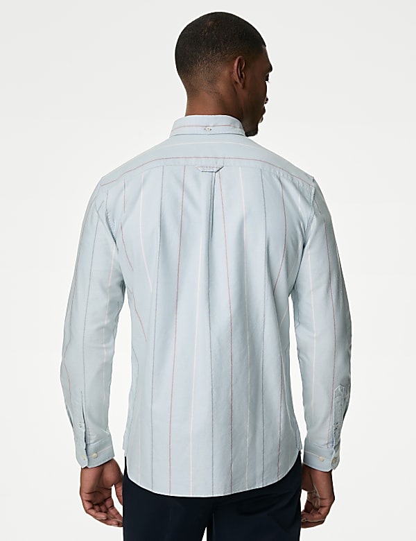 Pure Cotton Striped Oxford Shirt