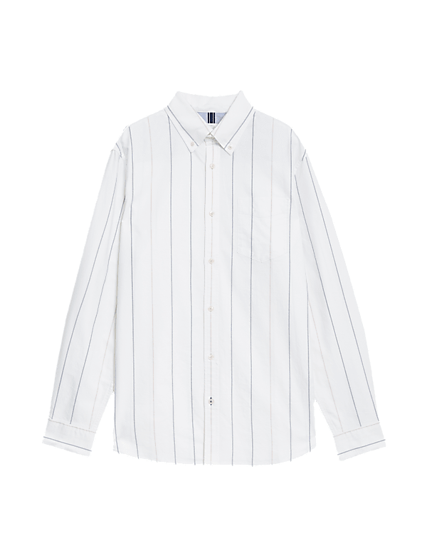 Pure Cotton Striped Oxford Shirt