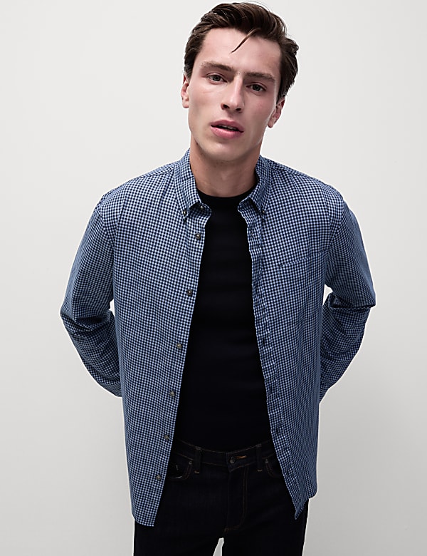Checked oxford shirt store
