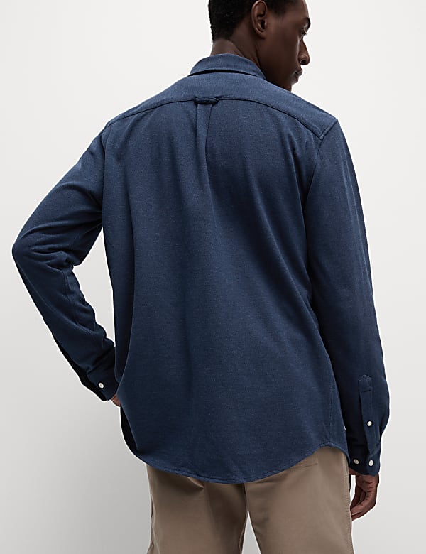Pure Cotton Pique Shirt