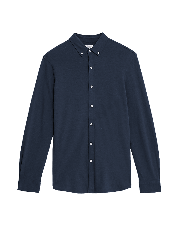 Pure Cotton Pique Shirt
