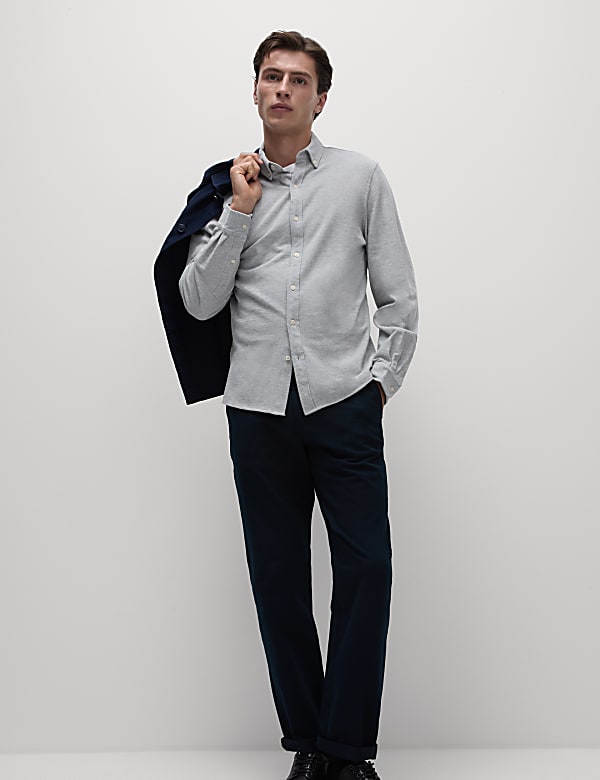 Pure Cotton Pique Shirt