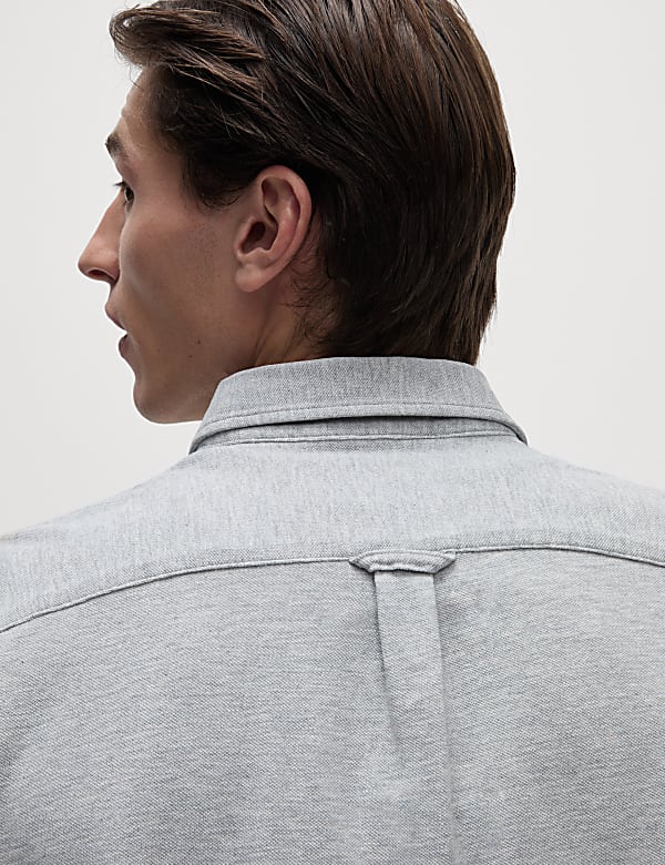 Pure Cotton Pique Shirt