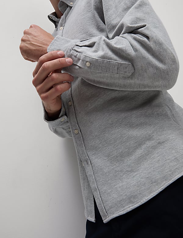 Pure Cotton Pique Shirt