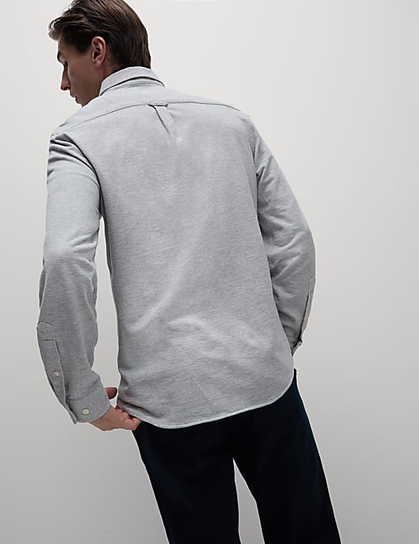 Pure Cotton Pique Shirt
