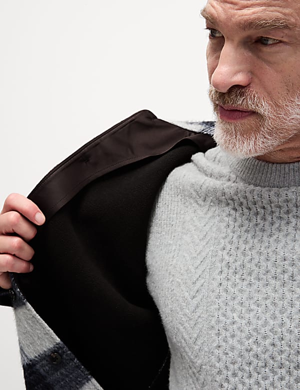 Jaket-Kemeja dengan Lapisan Fleece - ID