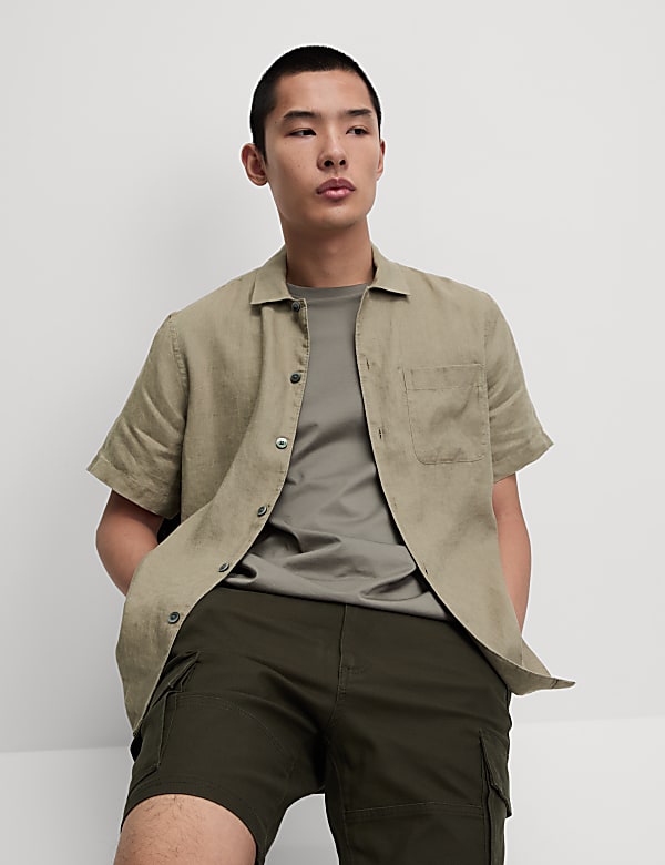 Pure Linen Short Sleeve Shirt
