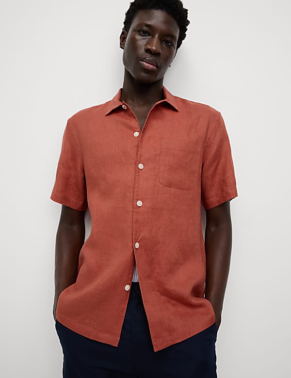 Pure Linen Short Sleeve Shirt