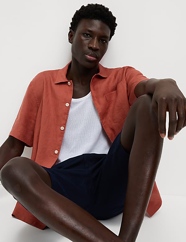 Pure Linen Short Sleeve Shirt