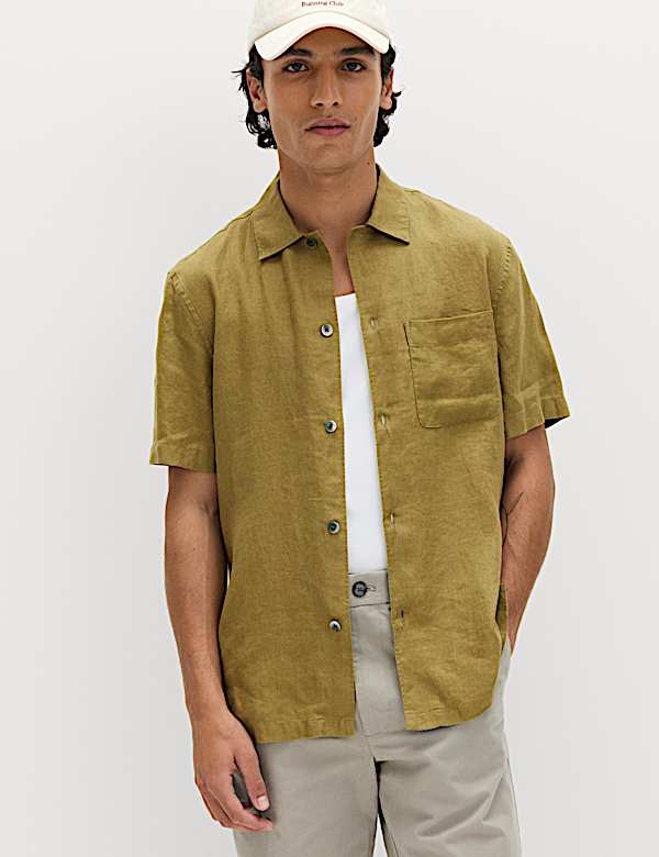 Pure Linen Short Sleeve Shirt