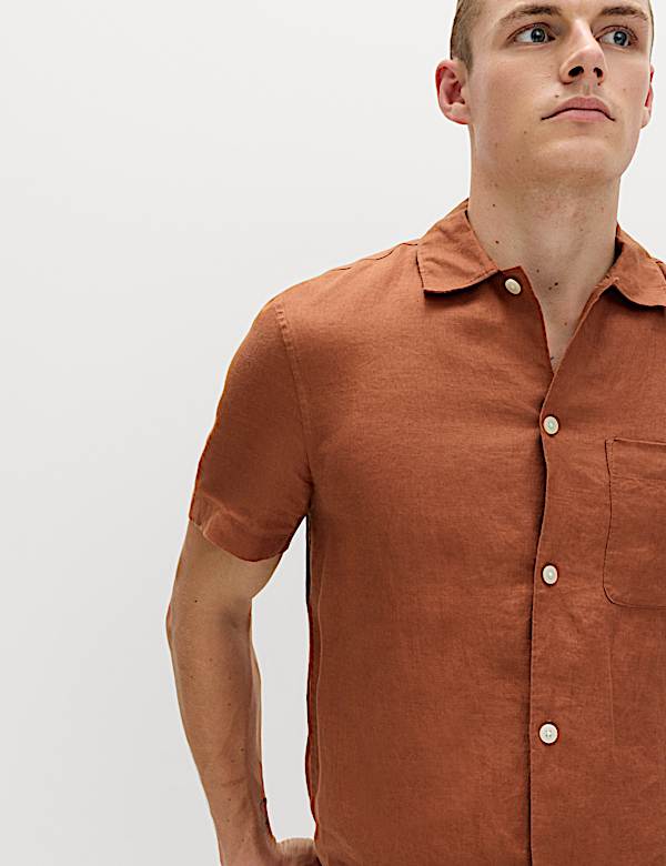 Pure Linen Short Sleeve Shirt