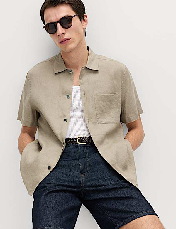 Pure Linen Short Sleeve Shirt