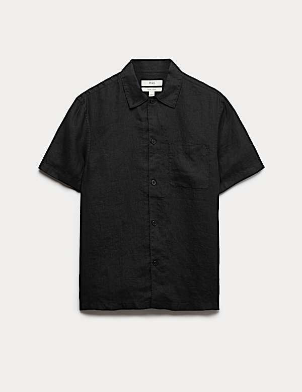 Pure Linen Short Sleeve Shirt - JP