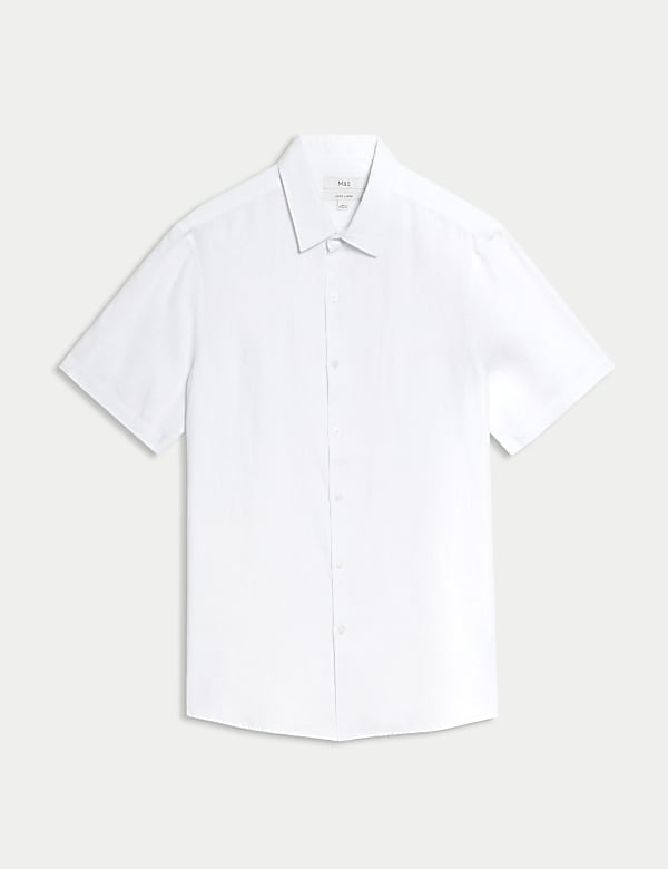 Slim Fit Pure Linen Shirt - CN