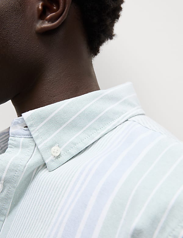 Pure Cotton Striped Oxford Shirt