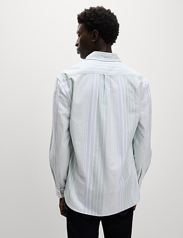 Pure Cotton Striped Oxford Shirt