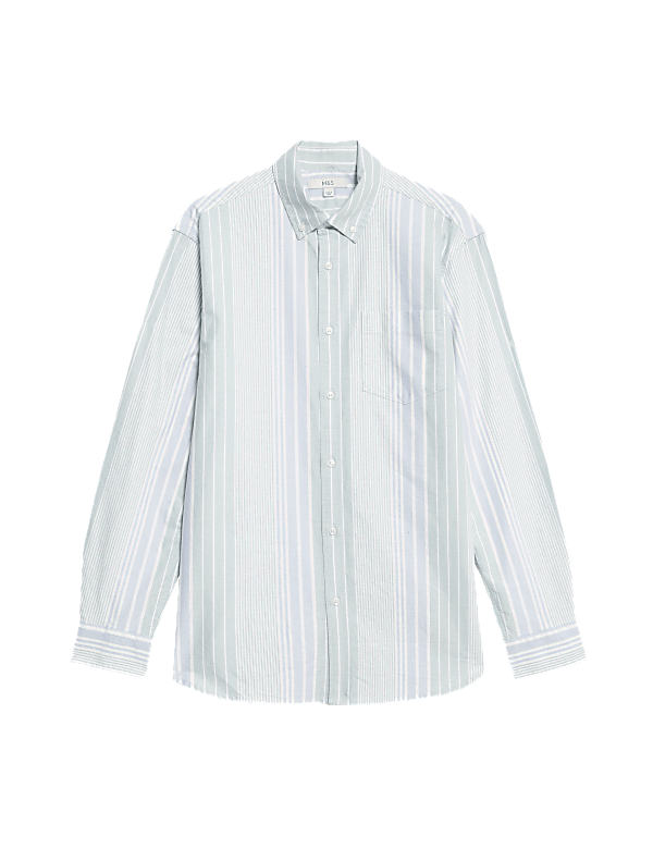 Pure Cotton Striped Oxford Shirt