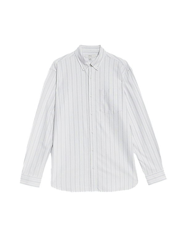 Pure Cotton Striped Oxford Shirt