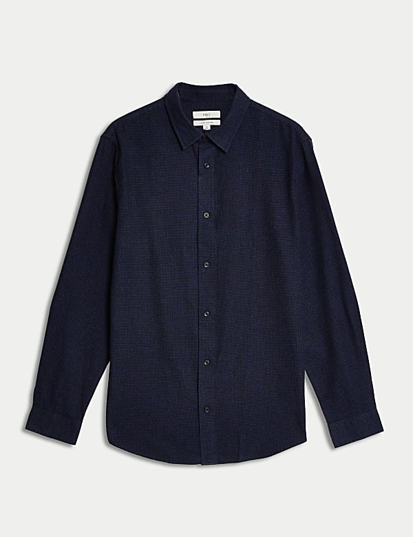 Pure Cotton Flannel Shirt - FR