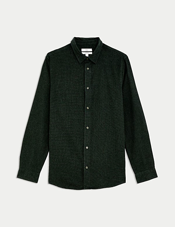 Flannel-Hemd aus reiner Baumwolle - DE