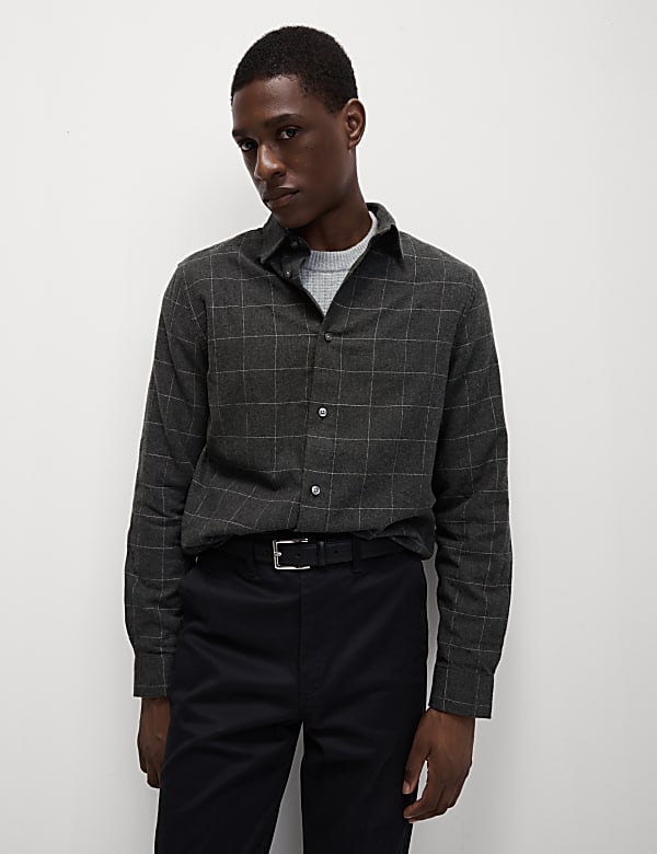 Pure Cotton Flannel Shirt