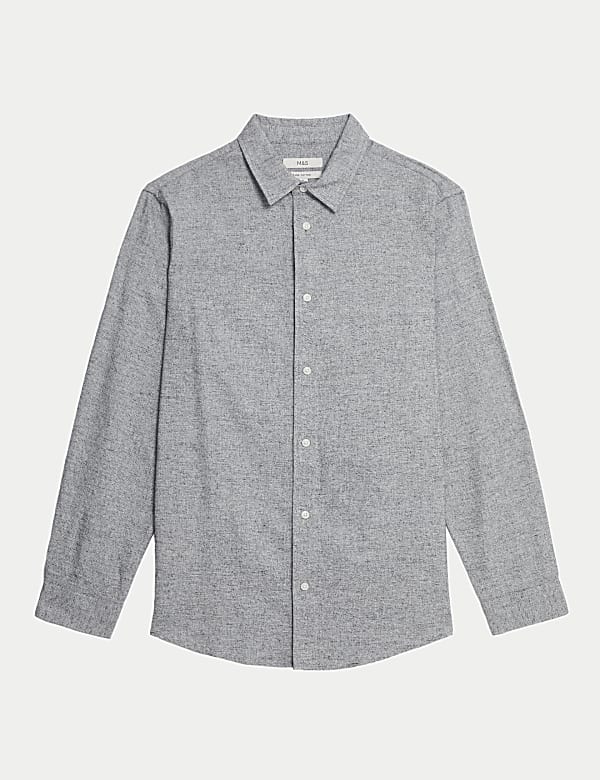 Pure Cotton Flannel Shirt - FR