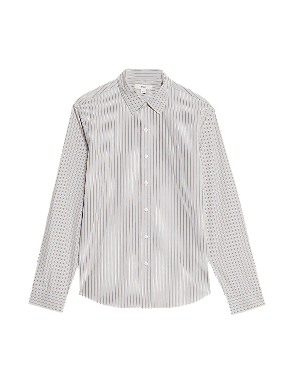 Pure Cotton Striped Oxford Shirt