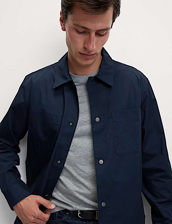 Pure Cotton Poplin Overshirt - JE