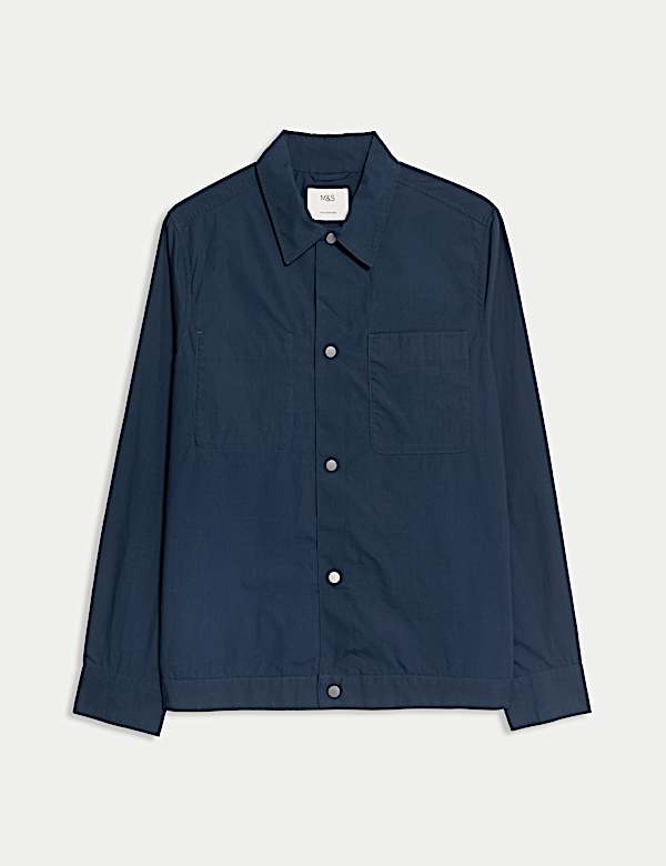 Pure Cotton Poplin Overshirt - JE