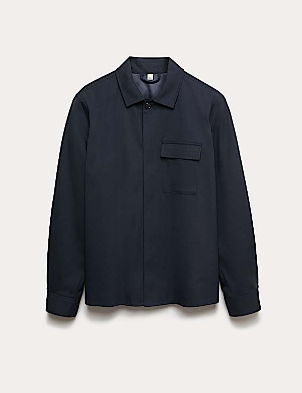 Overshirt van katoenmix - BE