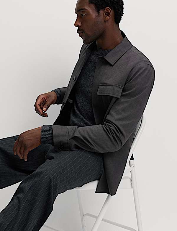 Cotton Blend Overshirt