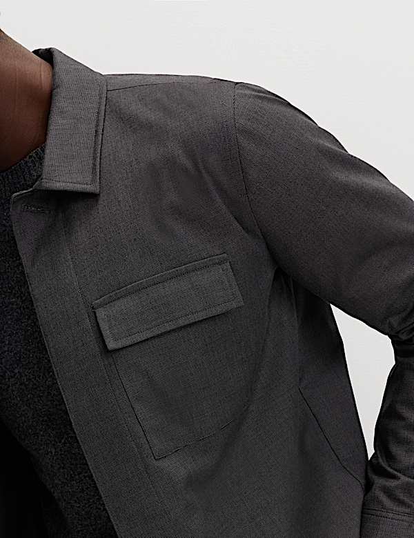 Cotton Blend Overshirt