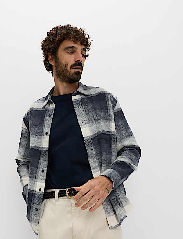 Pure Cotton Checked Flannel Shirt