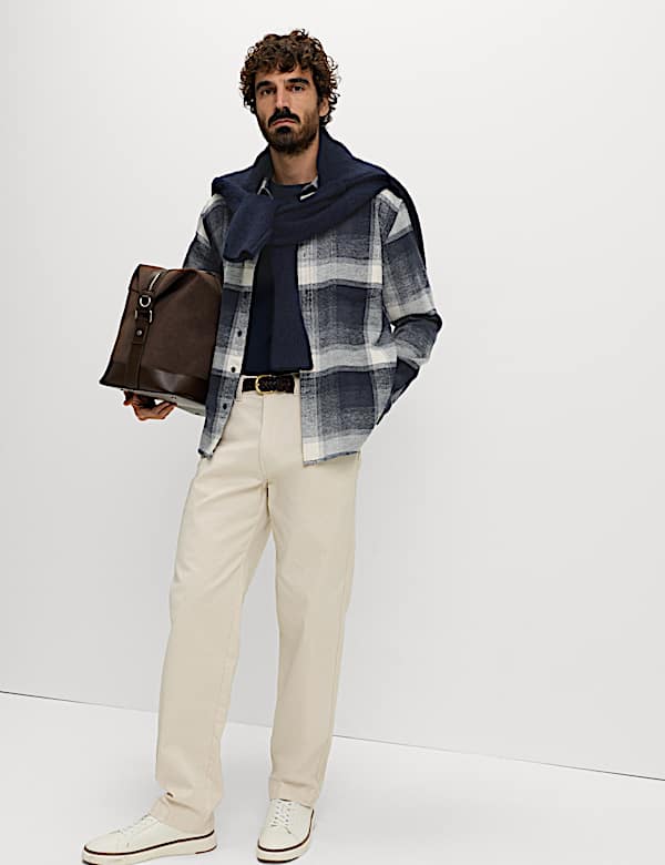 Pure Cotton Checked Flannel Shirt