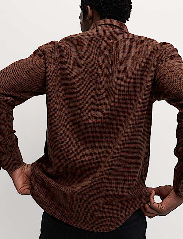 Chemise en flanelle 100 % coton à carreaux - CH