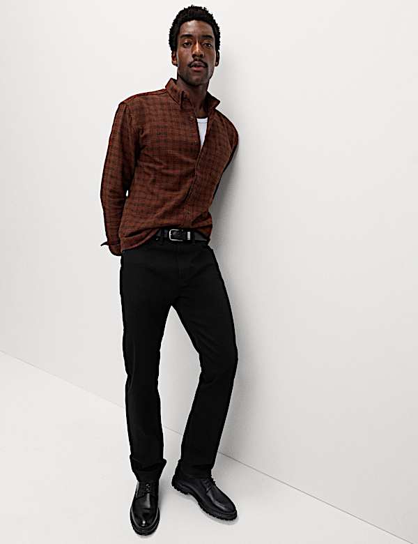 Chemise en flanelle 100 % coton à carreaux - CH