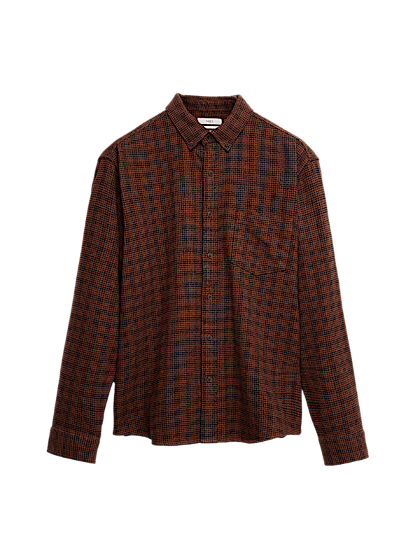 Pure Cotton Checked Flannel Shirt