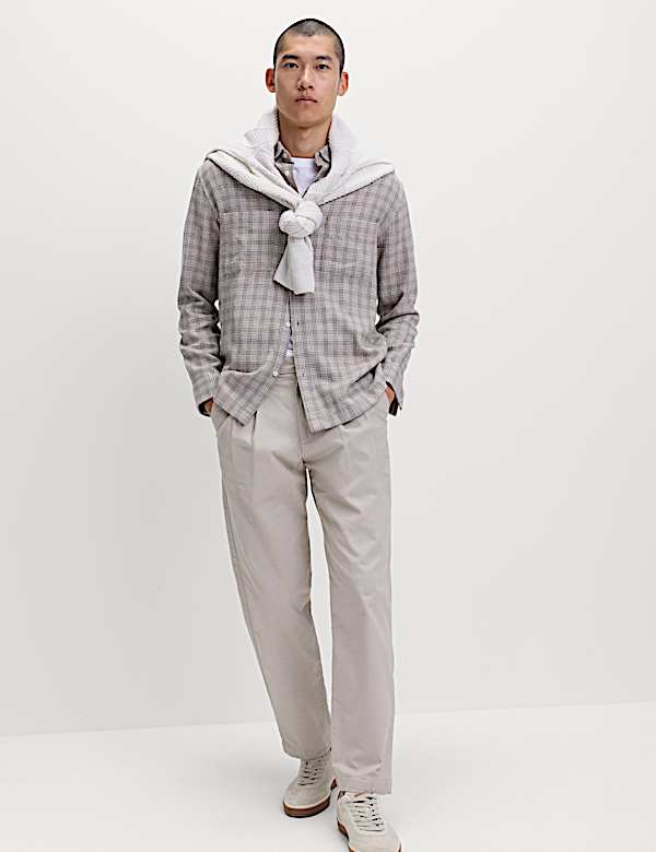 Pure Cotton Checked Flannel Shirt